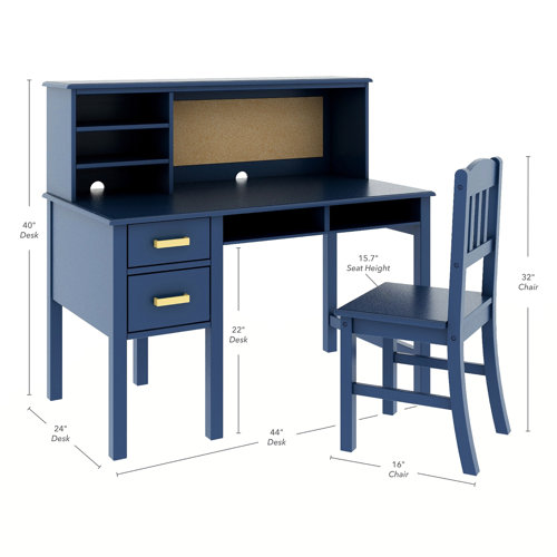 Guidecraft Taiga Writing Desk with Hutch and Chair Set & Reviews Wayfair
